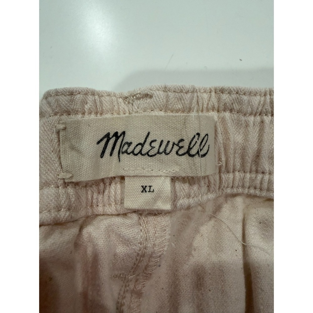 Madewell Emmett Wide-Leg Crop Pants Cream Off-White High-Rise Trousers Size XL - Picture 4 of 9